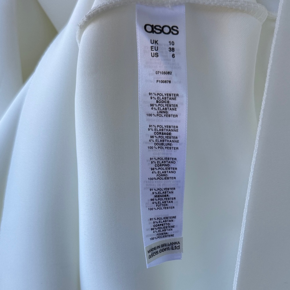 ASOS Strapless Cream Dress - Picture 8 of 8